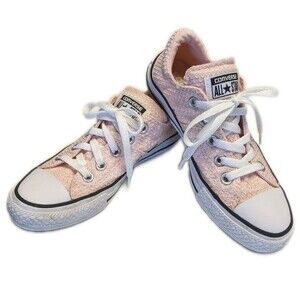 Converse All Stars low top blush pink sneakers - padded upper - women's size 5